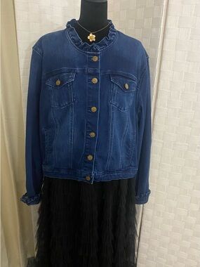 Draper James Navy Blue Jean Jacket